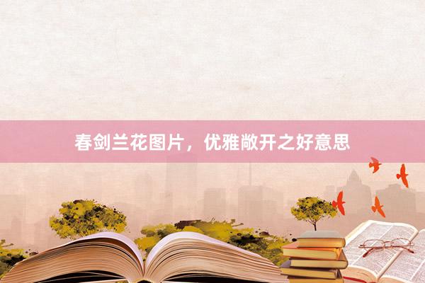 春剑兰花图片，优雅敞开之好意思